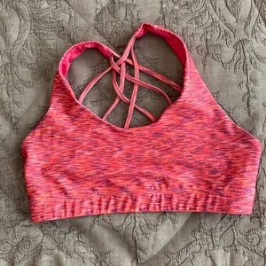 Mossimo pink crisscross back sport bra
